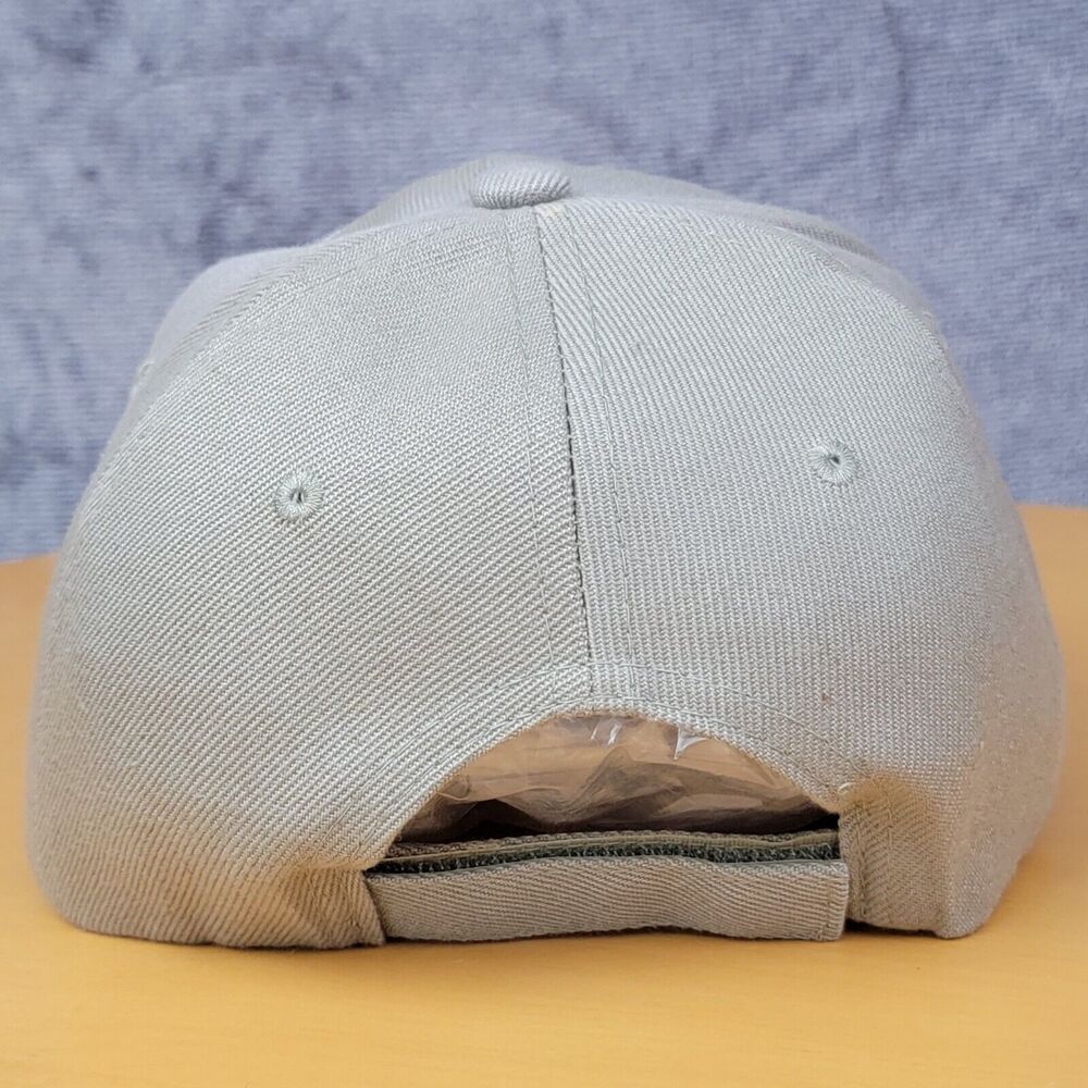 Embroidered Shut Up & Fish Fishing Hat Biege Adjustable Hook & Loop Trucker Cap - Picture 7 of 16